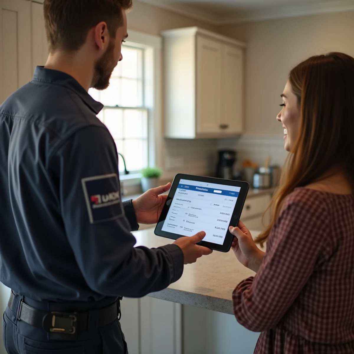 HVAC technicians installing a new energy-efficient heat pump system in Dunn NC